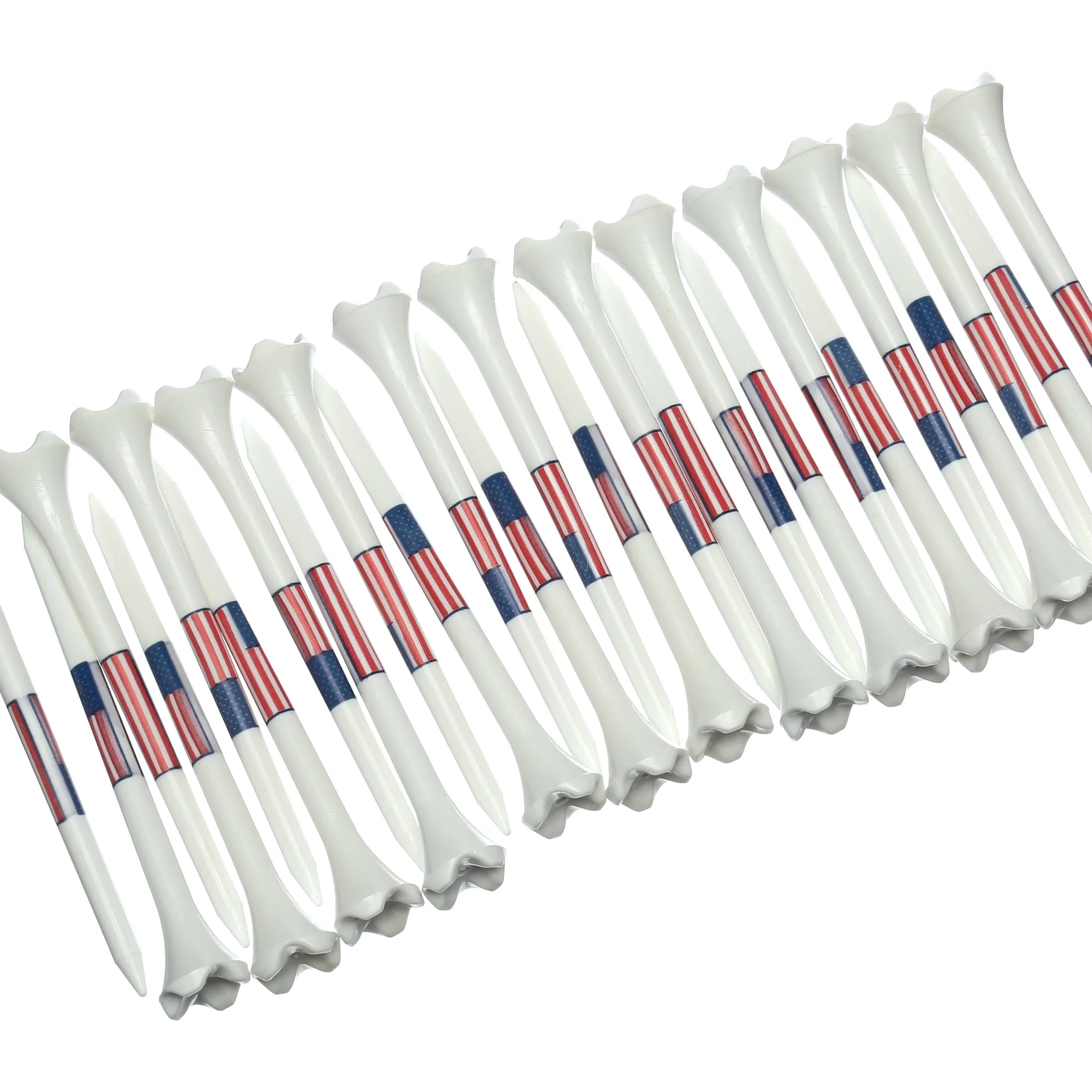 Pride Performance Flag Plastic Golf Tees – Low-Resistance Head, 3.25" Durable Plastic for Golfing, Enhanced Stability, 25 Count