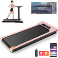 ANCHEER Walking Pad, 2 in 1 under Desk Treadmill with Remote Control、Led Display, 300 Lbs Portable Treadmill for Home/Office (Gray)